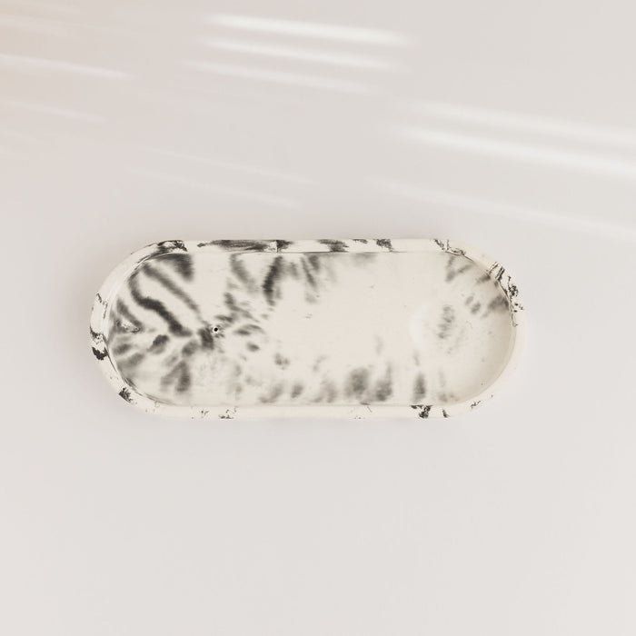 Black + white tray
