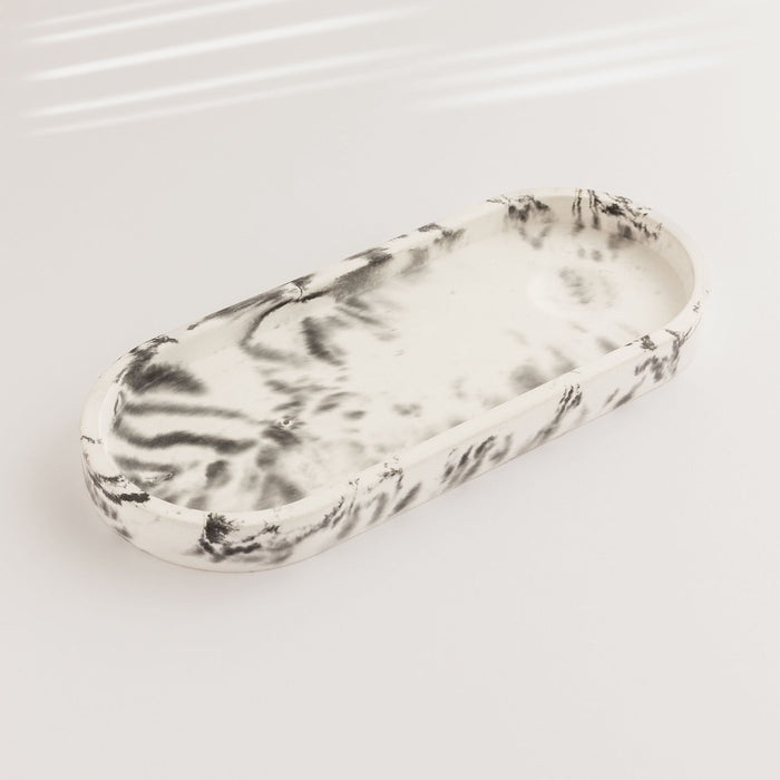 Black + white tray