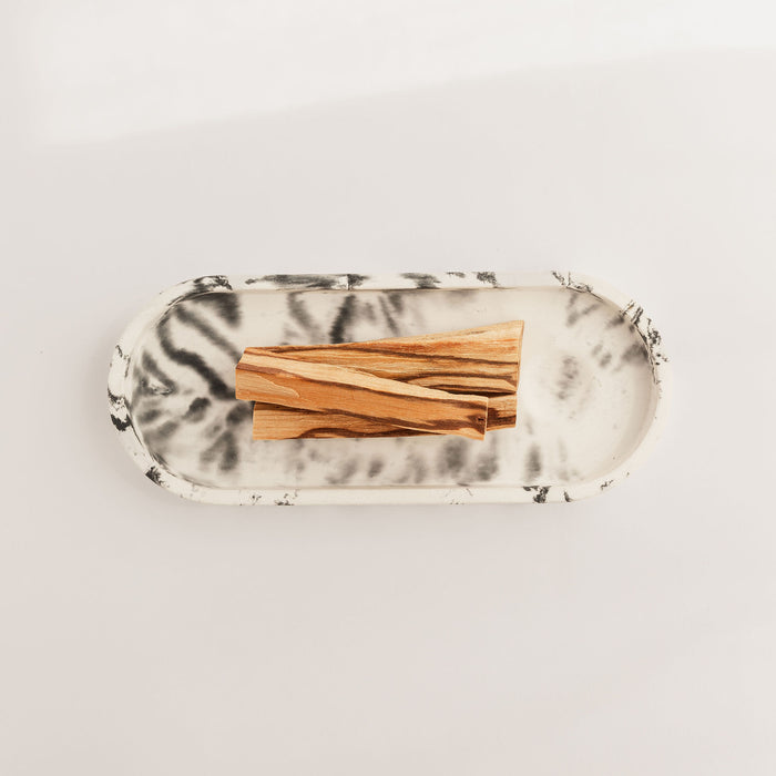 Black + white tray
