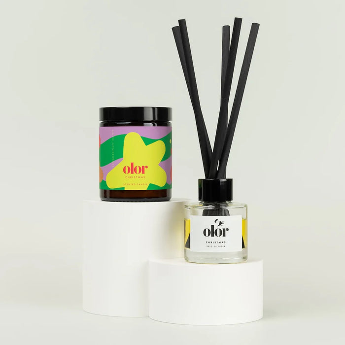 Christmas candle + diffuser gift box