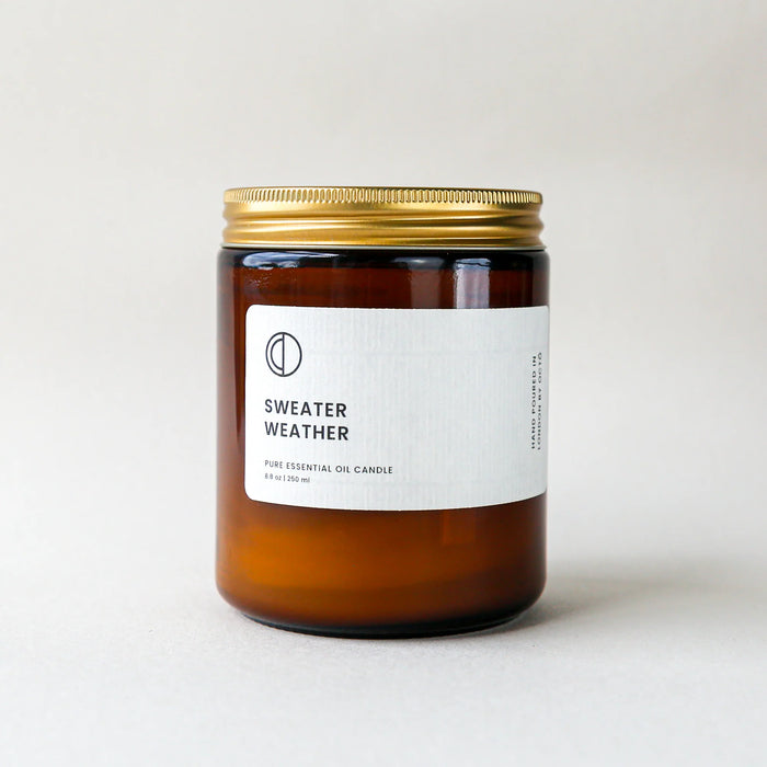 Amber jar candles