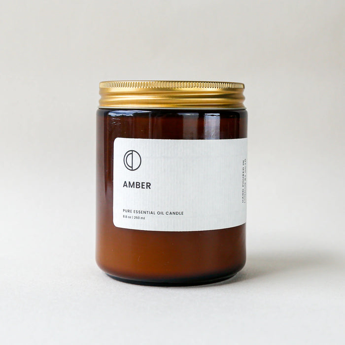 Amber jar candles