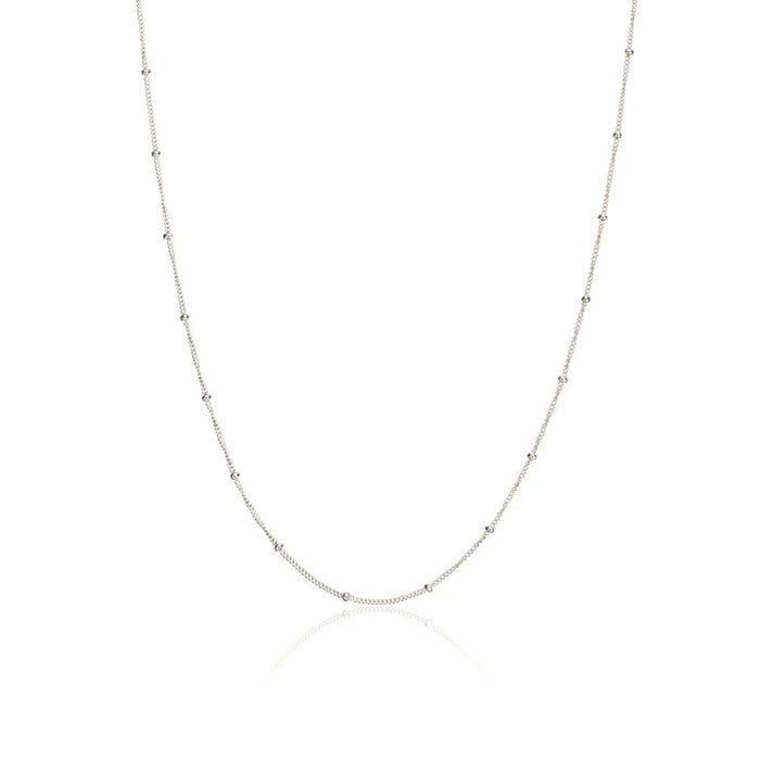 Sterling silver satellite necklace